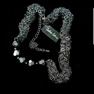 📿COOKIE LEE BLACK ROPE NECKLACE